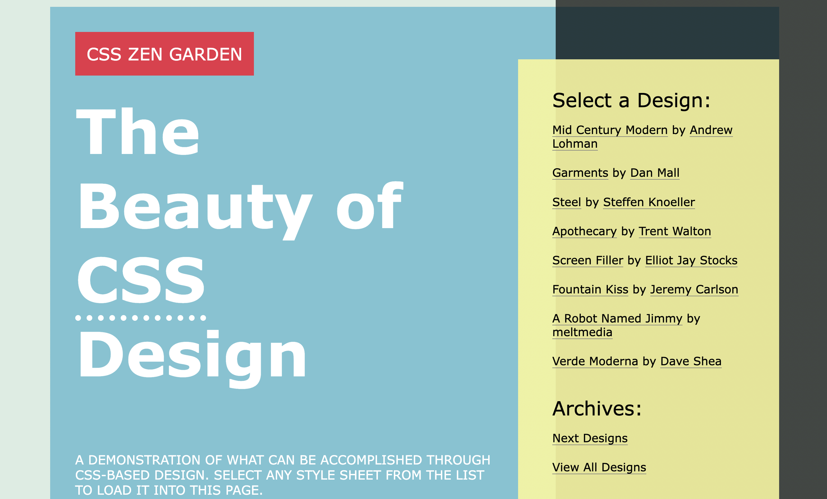 CSS Garden